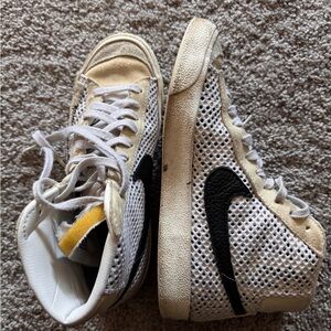 Nike High-Top Sneakers with Black and Cream Accents